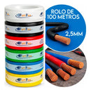 Fio Elétrico 2,5mm Cabo Flexível Rolo Com 100m Metros 750v Antichamas — foto 6