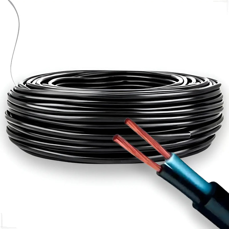 Rolo De Fio Pp 2x2,5mm 2,5mm Rolo 100m Metros Cabo Elétrico